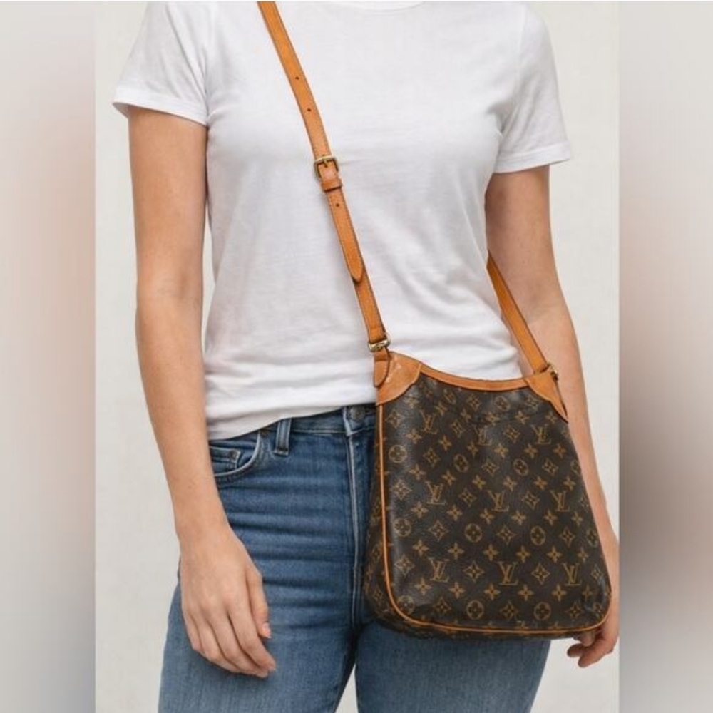 💕DISCONTINUED Very Rare Crossbody LOUIS VUITTON Odeon PM Monogram - Picture 3 of 16